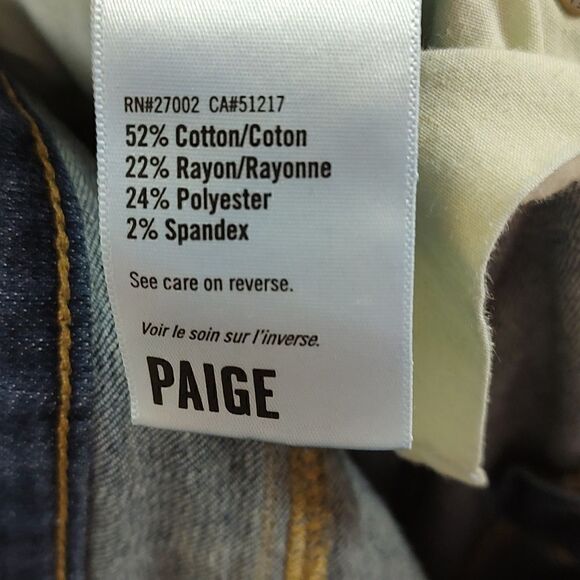 Paige Denim Co Bermuda 9" Shorts Dark Wash Size 28 - Picture 6 of 10